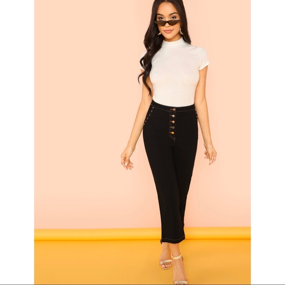 🚫SALE🚫 NWOT Rib Knit Crop Shirt - Picture 5 of 6